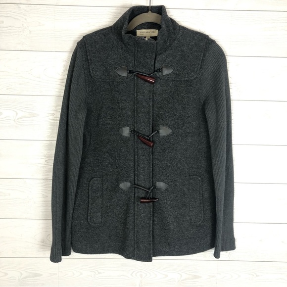 Jones New York Sport Wool Blend Toggle Jacket Size Small - Picture 1 of 8